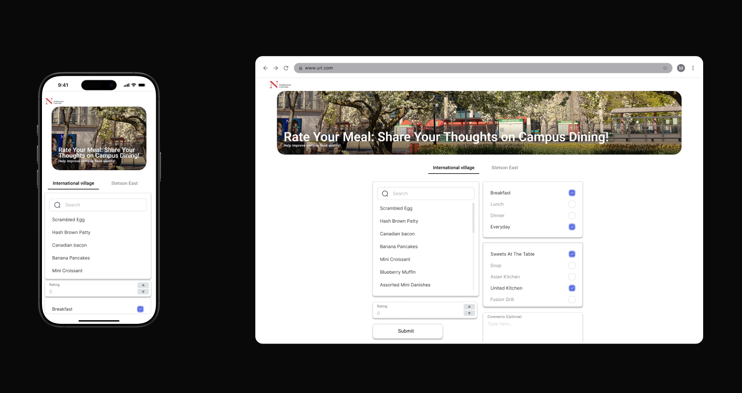 Northeastern Dining Rating Platform